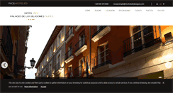 Desktop Screenshot of hotelricepalaciodelosblasones.com