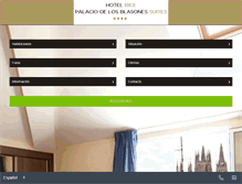Tablet Screenshot of hotelricepalaciodelosblasones.com